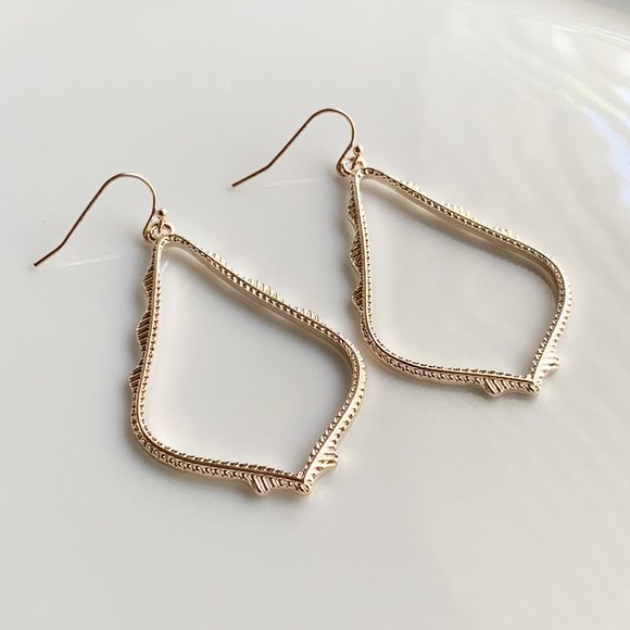 NEW Large Frame Earrings (rose gold) - Picture 2 of 6